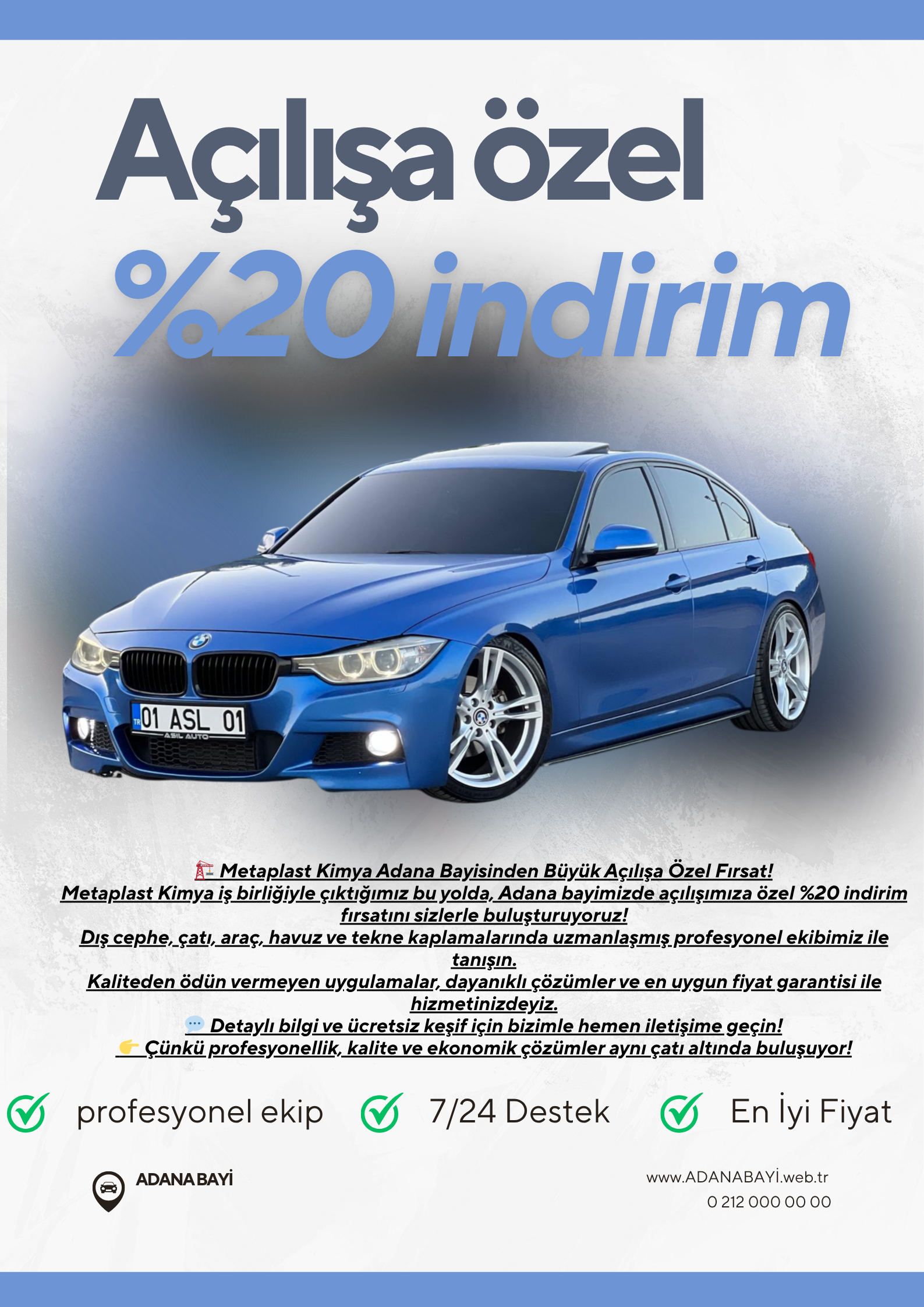 Metaplast Kimya Adana Bayi Açılış Afişi